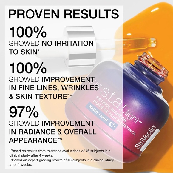 StriVectin s.t.a.r.light Retinol Night Oil - Brand New in Box - Picture 3 of 15